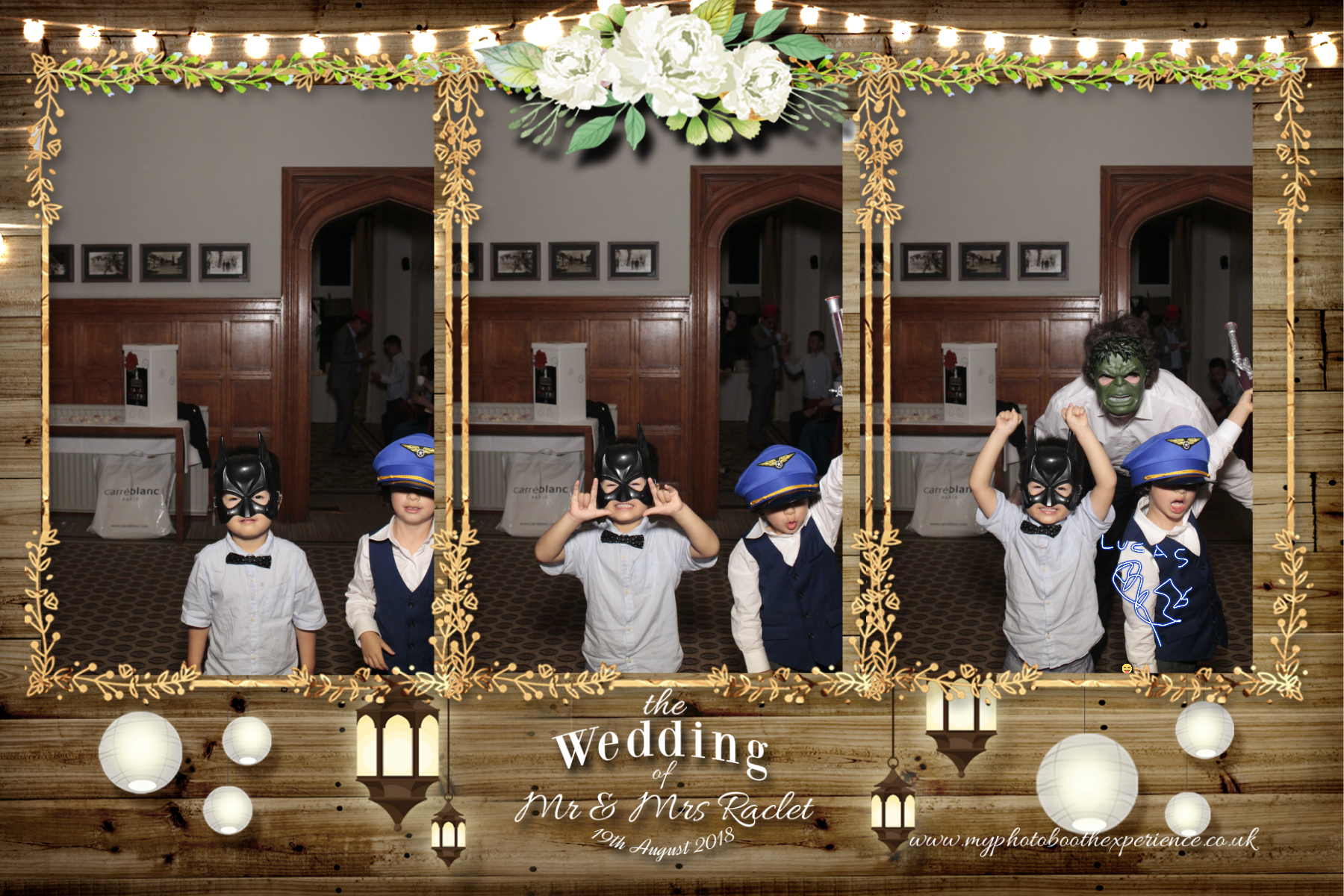 Mr & Mrs Raclet | View more photos from the event at gallery.myphotoboothexperience.co.uk/u/MyPhotoBoothExperienceLtd/Mr-Mrs-Raclet